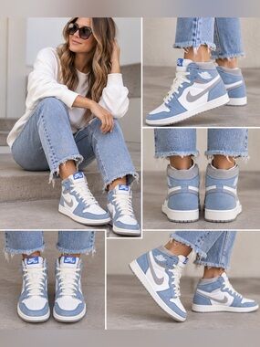 Jordan 1 Retro High Hyper Royal
Smoke Gray Women's Size 7.5 No Box
555088-402